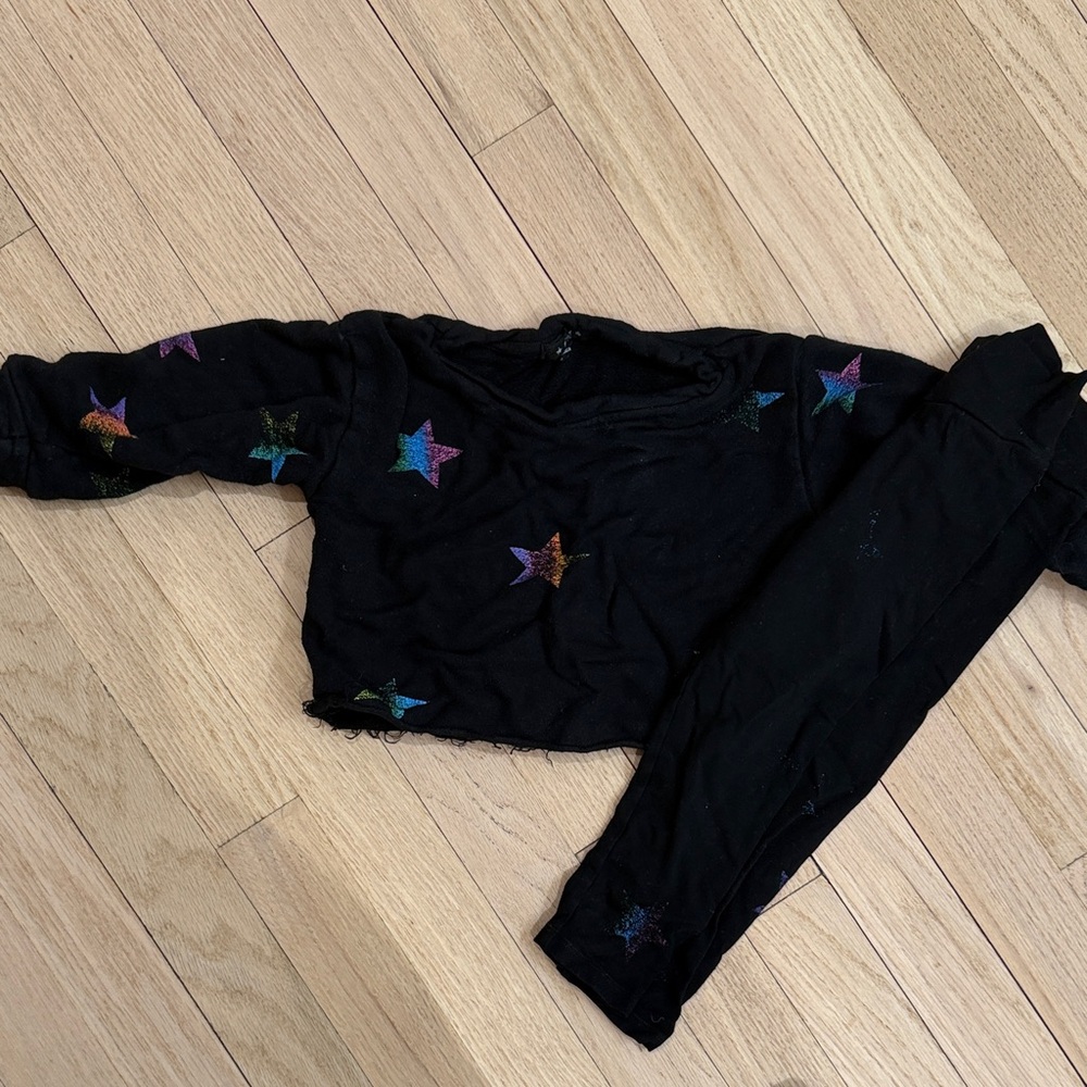 FBZ Two-Piece Lounge Set with Distress Stars